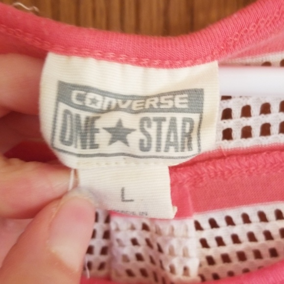 Pink and white striped tshirt - Picture 3 of 4